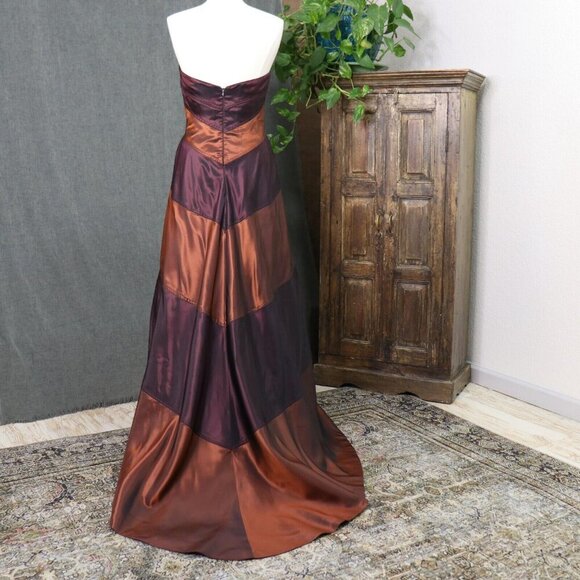 HELEN MORLEY Womens *10 Strapless Bespoke Gown Dress *Altered - Picture 3 of 16